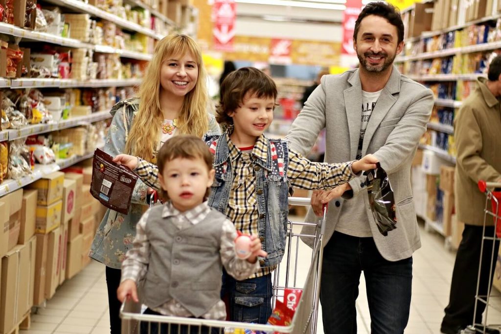 Our Family Doing Groceries