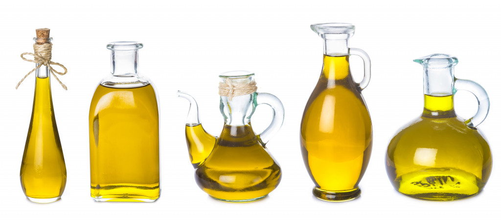 Various cooking oils in containers